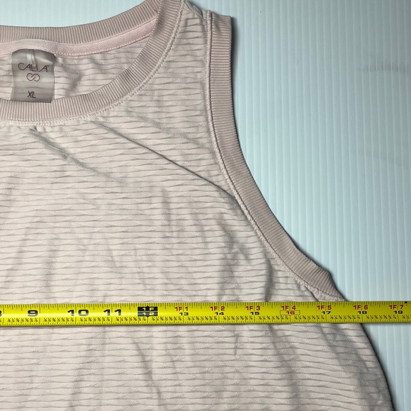 Calia women’s Light Pink Striped Tank Top - Picture 3 of 6